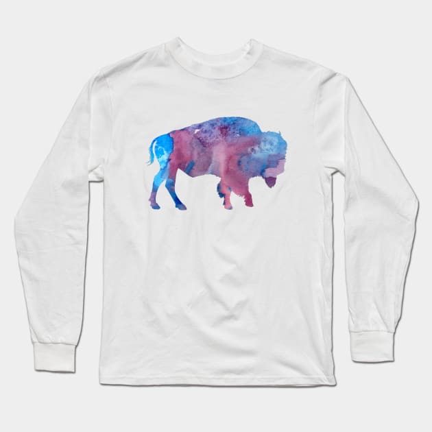 Bison / Buffalo Long Sleeve T-Shirt by TheJollyMarten